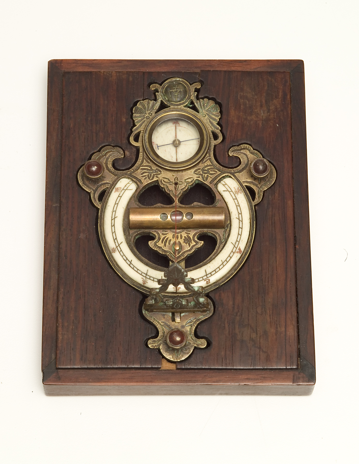 sundial and compass with case