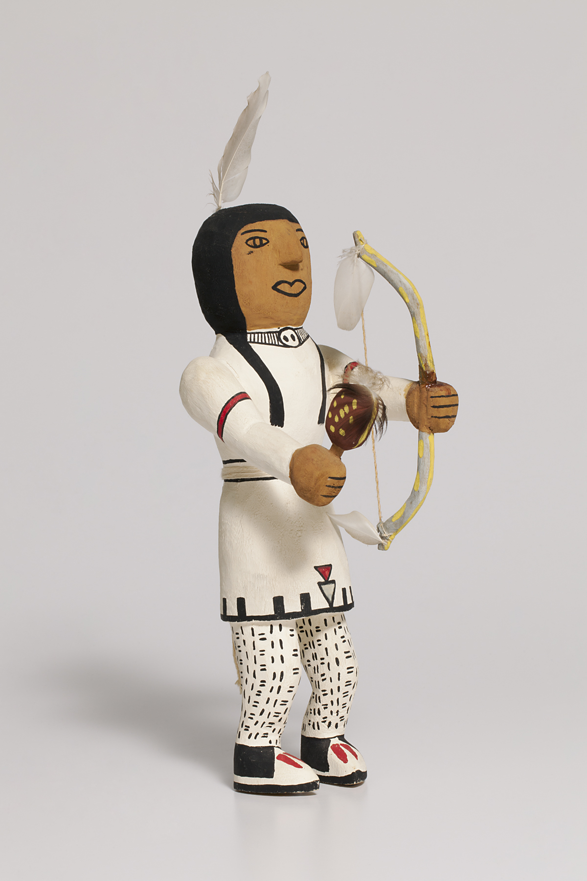 unrecorded Pueblo artist, human figure with bow