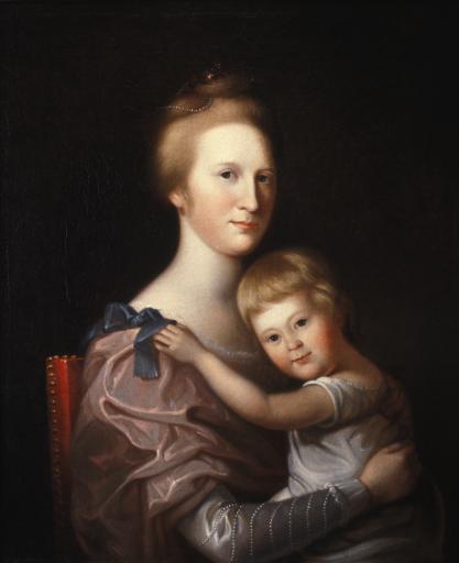 Rembrandt Peale (1778–1860); Charles Willson Peale (1741–1827), Portrait of Mrs. John Brice and Daughter