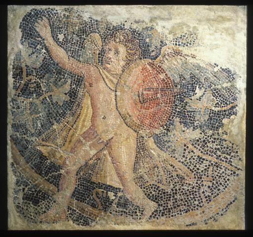 Winged Eros with a Shield