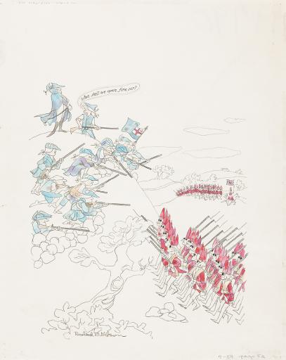 Rowland Wilson (1930–2005), "When shall we open fire, sir?"
