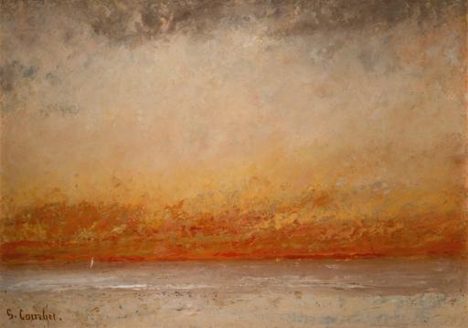 Gustave Courbet (1819–1877), Soleil Couchant, Marine