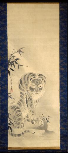 Kanō Tsunenobu (1636–1713), Tiger and Bamboo