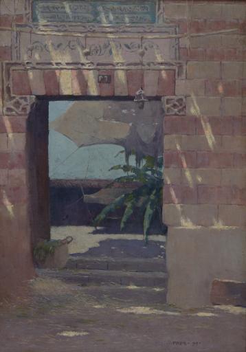 Eric Pape (1870–1938), Sun Dappled Entrance, Egypt