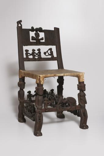 unrecorded Chokwe artist, ngunja (carved chair)