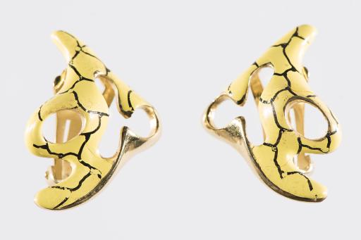 Pforzheim, Germany; Georg Jensen A/S (founded 1904); Henning Koppel (1918–1981), pair of earrings