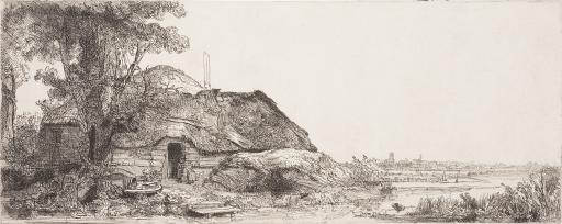 Rembrandt van Rijn (1606–1669), Landscape with a Cottage and a Large Tree