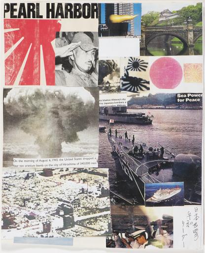 untitled (Pearl Harbor/Hiroshima), Jimmy Tsutomu Mirikitani (1920–2012)