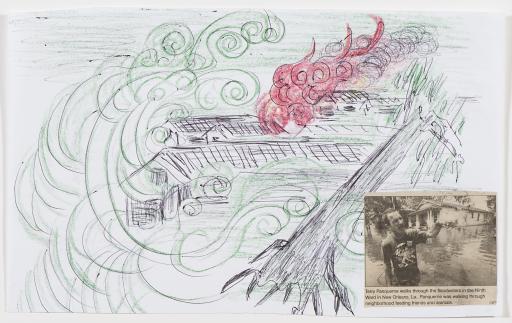 untitled (Hurricane Katrina, Ninth Ward), Jimmy Tsutomu Mirikitani (1920–2012)