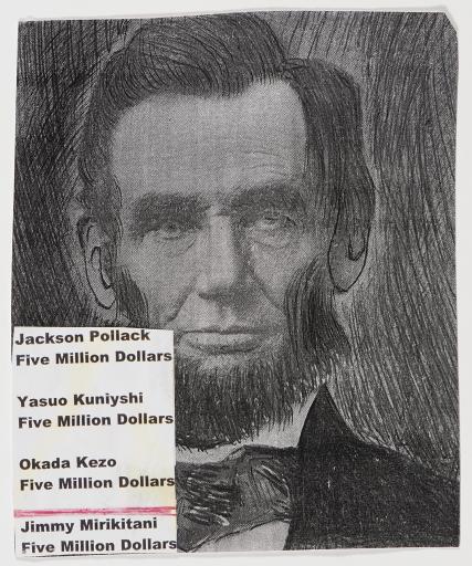 untitled (Abraham Lincoln), Jimmy Tsutomu Mirikitani (1920–2012)