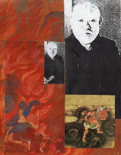 untitled (Kimura Buzan, Fudō Myō-ō, and thunder god), Jimmy Tsutomu Mirikitani