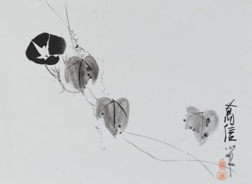 untitled (morning glories), Jimmy Tsutomu Mirikitani