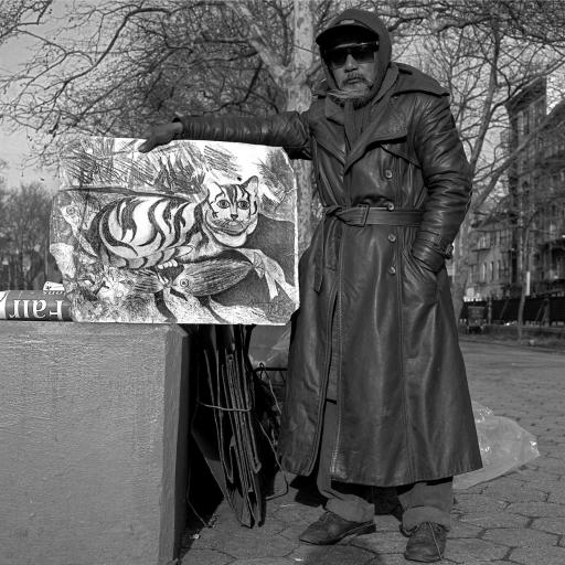 Jimmy Tsutomu Mirikitani on the streets,  Satō Tetsurō